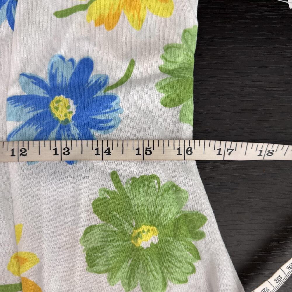 Vintage Pennylane Romper Womens Large Floral Button Bow 90s Daisy Retro NEW - Picture 10 of 13